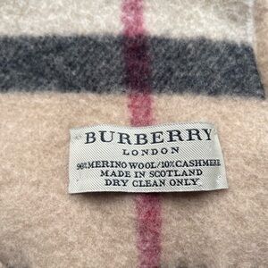 Burberry scarf.